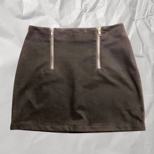 Forever 21 black suede skirt.